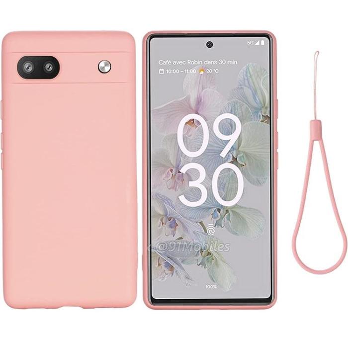 A-One Brand - Google Pixel 6a Skal Liquid Silicone - Rosa