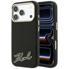 KARL LAGERFELD - Karl Lagerfeld Mobilskal F&ouml;r iPhone 18 Pro/17 Pro Magsafe Grained Resin