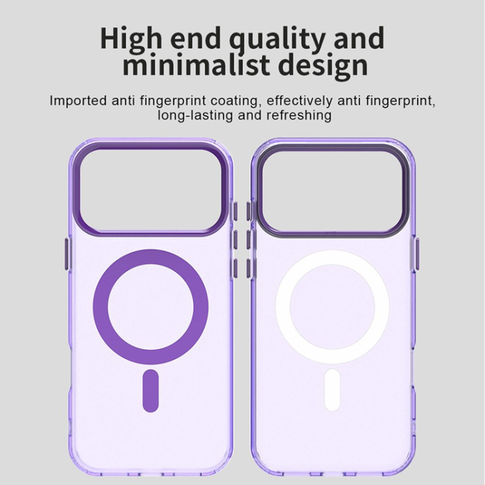 A-One Brand - iPhone 17 Pro Mobilskal MagSafe Anti Drop Hybrid - Lila