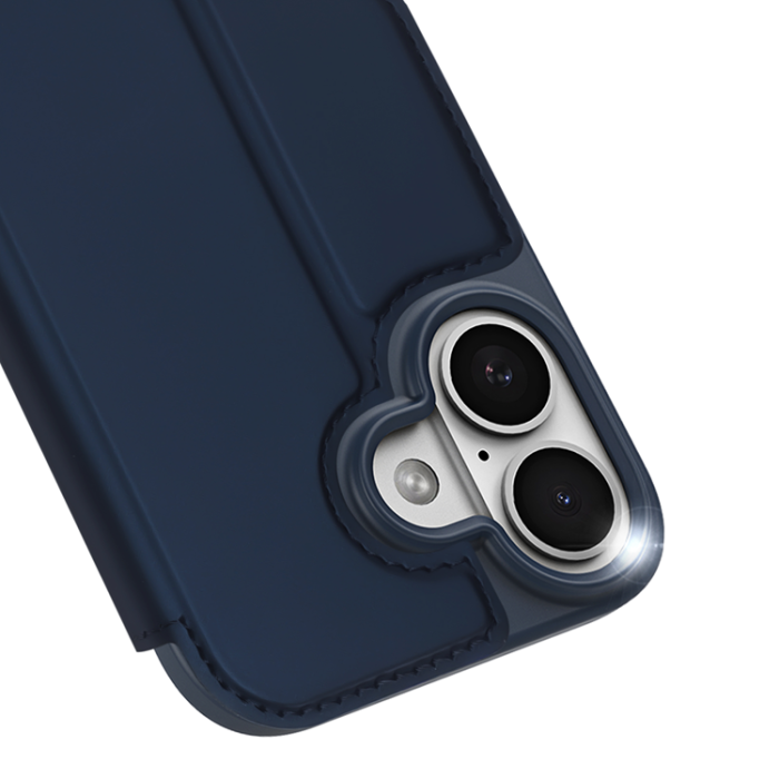 Dux Ducis - Dux Ducis iPhone 17 Plånboksfodral Skin Pro Läder - Blå