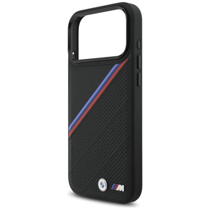BMW - BMW iPhone 17 Pro Max Mobilskal MagSafe M Tricolor Metal Logo - Svart