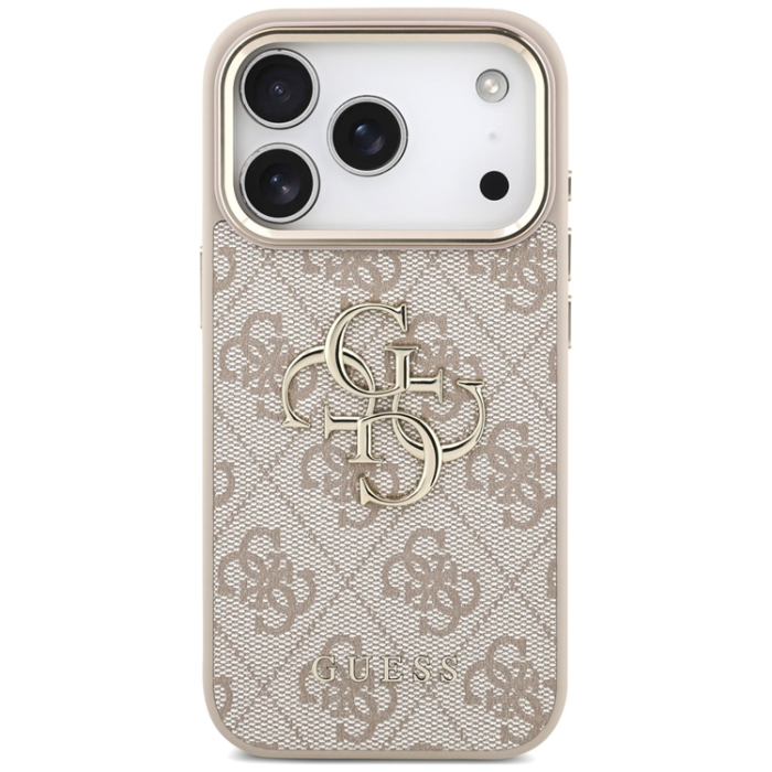 Guess - Guess Mobilskal för iPhone 18 Pro/17 Pro med Rem Metal Trims Logo