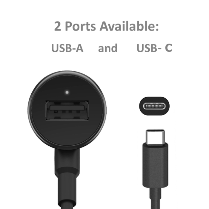 UTGATT1 - Motorola TurboPower 36 Dual Port Billaddare med USB-C