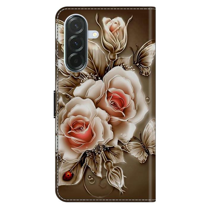 OEM - Samsung Galaxy A37 Plånboksfodral Konstläder Flip Skydd - Brun Rosé