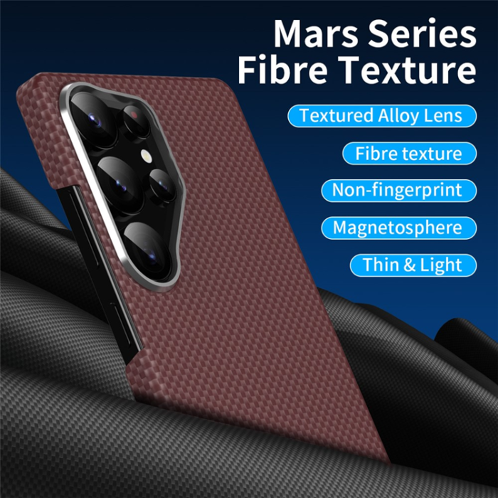 GKK - GKK Galaxy S25 Ultra Mobilskal MagSafe Carbon Fiber - Svart
