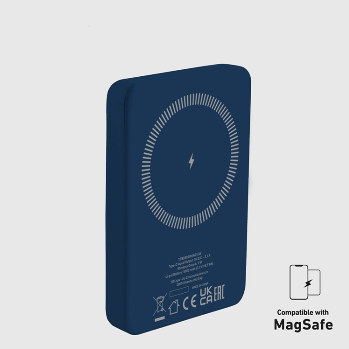 SBS - SBS MagSafe Trådlös Power Bank 5000 mAh USB-C - Blå