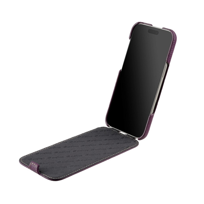 Melkco - MELKCO iPhone Air Mobilskal MagSafe Äkta Läder+PC - Lila