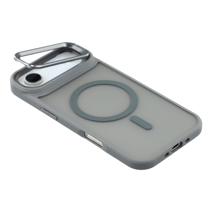A-One Brand - iPhone Air Mobilskal MagSafe Lins Kickstand - Titangrå