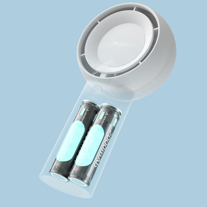 Jisulife - Jisulife Bärbar USB Handfläkt 4000 mAh Life5 Plus - Vit