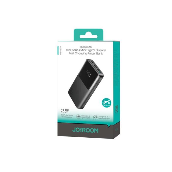 Joyroom - Joyroom Mini Powerbank 10000 mAh 22.5W med Display JR-QP191 - Svart