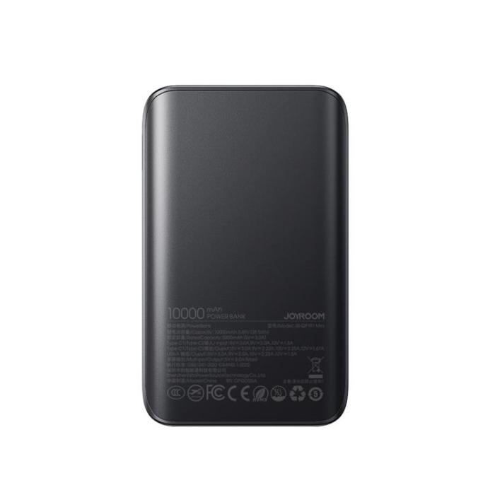 Joyroom - Joyroom Mini Powerbank 10000 mAh 22.5W med Display JR-QP191 - Svart