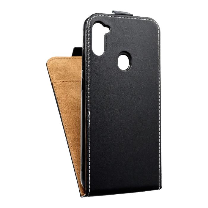 UTGATT1 - Flip fodral med kortfack till Samsung A11 Svart