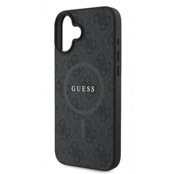 Guess - Guess iPhone 16 Mobilskal Magsafe 4G Ring Classic Logo - Svart
