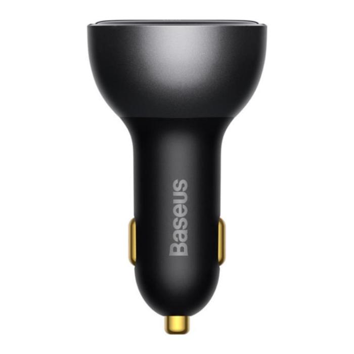 BASEUS - Baseus Billaddare 140W USB Till Typ-C Till USB-C Kabel 1m - Svart