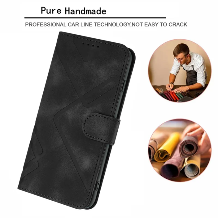 A-One Brand - iPhone 17 Pro Max Plånboksfodral Line - Svart