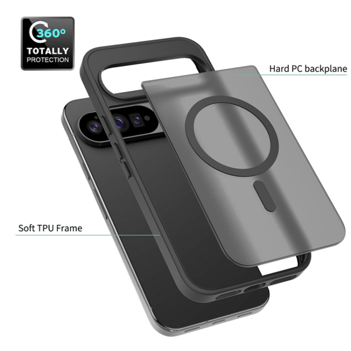 A-One Brand - Google Pixel 10 Pro XL Mobilskal MagSafe Skin Touch - Svart