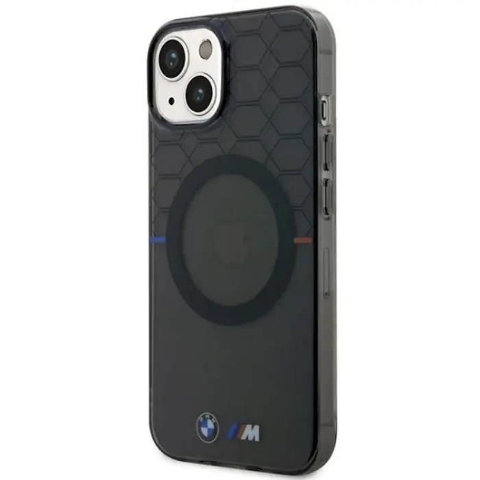 BMW - BMW iPhone 14 Mobilskal Magsafe Pattern - Grå