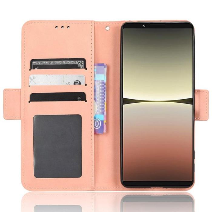 OEM - Sony Xperia 5 IV Plånboksfodral med Flera Kortplatser - Rosa