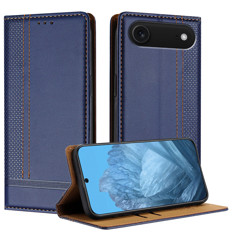iPhone Air Plånboksfodral L Shaped Grid Pattern - Blå | 2353 | AlltMobil
