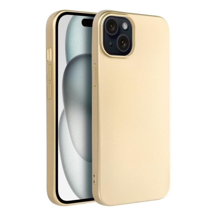 OEM - iPhone 15 Mobilskal Metallic - Guld