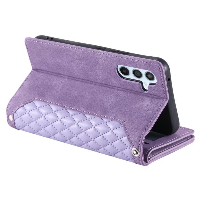 OEM - Samsung Galaxy A57 Plånboksfodral Konstläder Handledsrem - Lila