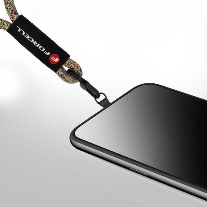Forcell - Forcell Handled Mobilrem Lanyard med Justerbar Längd - Grön Rosa