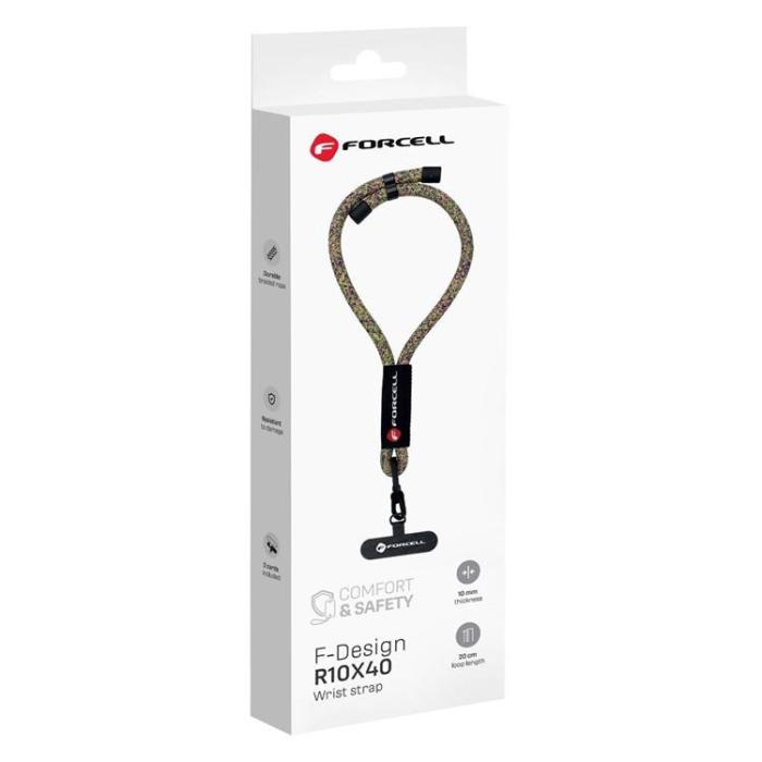 Forcell - Forcell Handled Mobilrem Lanyard med Justerbar Längd - Grön Rosa