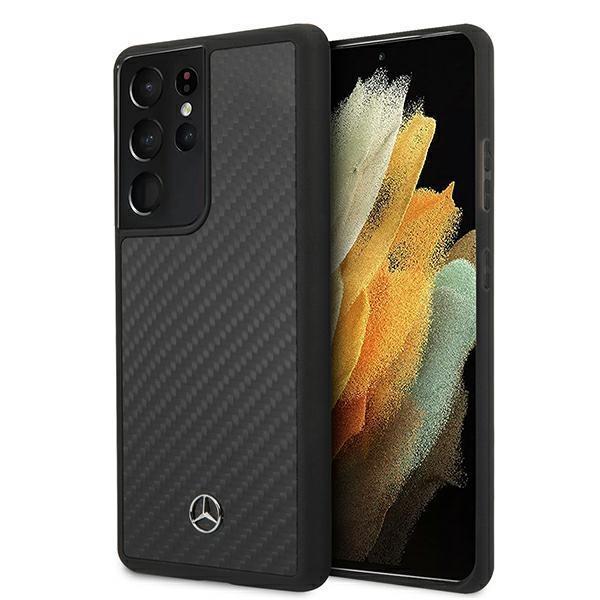 Mercedes Carbon Dynamic Line Skal Galaxy S21 Ultra - Svart | 2353 | AlltMobil