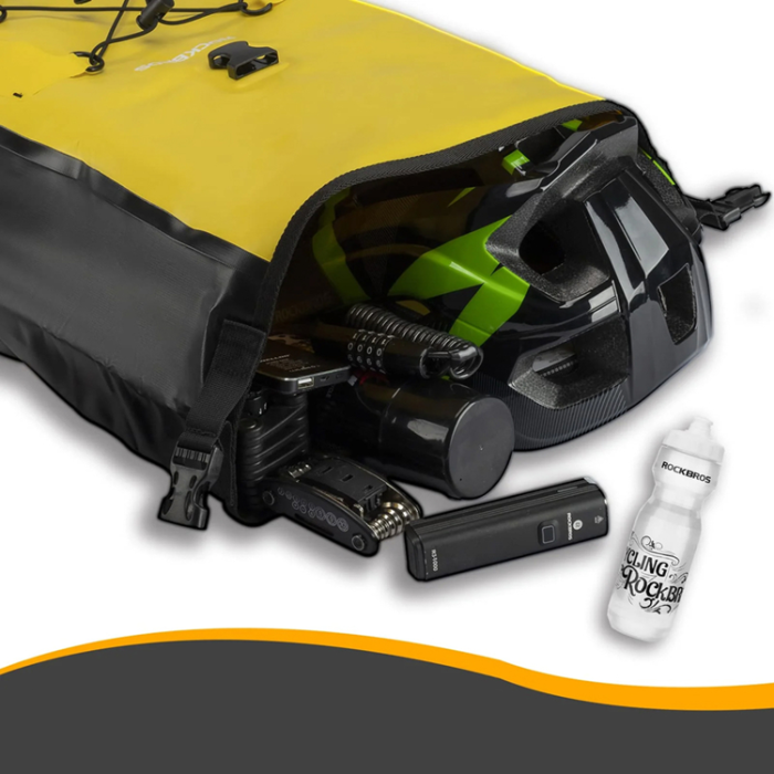 Rockbros - Rockbros Vattentät Cykelväska 25-32L - Gul