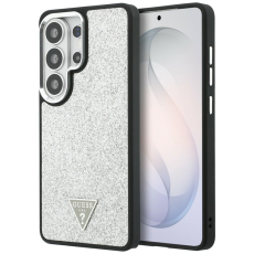 Guess - Guess Mobilskal F&ouml;r Galaxy S26 Ultra MagSafe Fixed Glitter Triangle - Silver