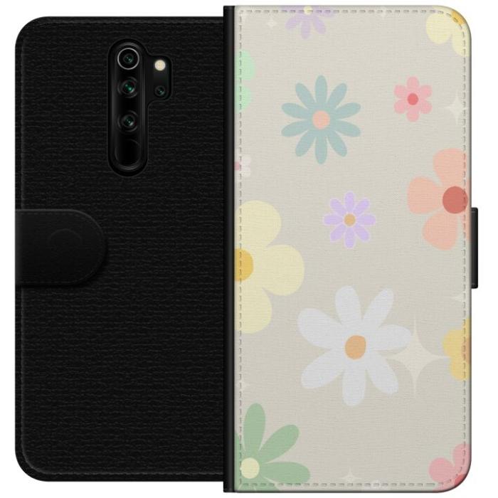iSecrets - Plånboksfodral till Xiaomi Redmi Note 8 Pro med fejdande blommor