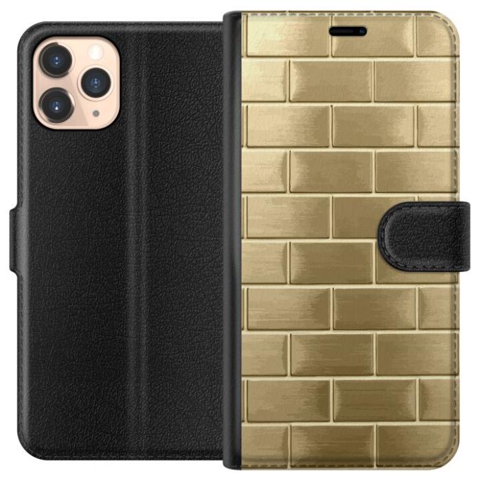 iSecrets - Plånboksfodral till Apple iPhone 11 Pro med Gyllene Murstenar
