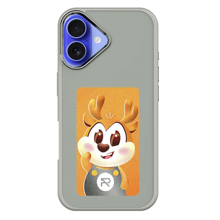 iPhone 16 Plus Mobilskal NFC DIY Customized HD Smart E-Ink - Grå | 2353 | AlltMobil