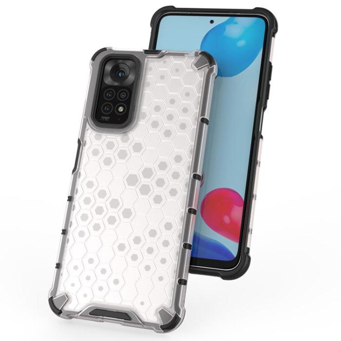 OEM - Xiaomi Redmi Note 11/11S Skal Honeycomb Armored - Blå