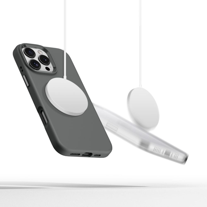 Tech-Protect - Tech-Protect iPhone 16 Pro Mobilskal Magsafe Pure Silikon - Clay