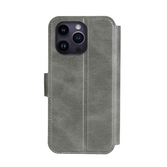Boom of Sweden - BOOM iPhone 14 Pro Plånboksfodral Calfskin - Grå