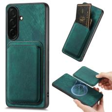 OEM - Mobilskal f&ouml;r Samsung Galaxy S26 Plus Magnetiskt Konstl&auml;der + TPU - Gr&ouml;n