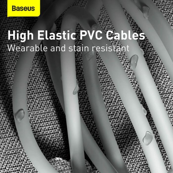 BASEUS - BASEUS USB-C till Lightning kabel 20W 1.5meter 2 st