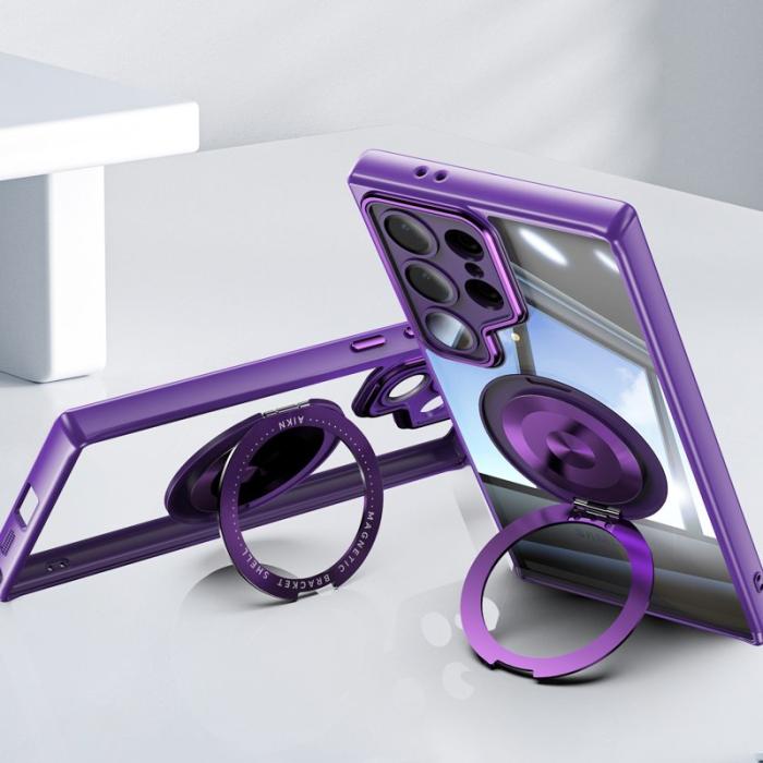 OEM - Mobilskal för Samsung Galaxy S26 Ultra Magnetiskt PC + TPU - Mörklila