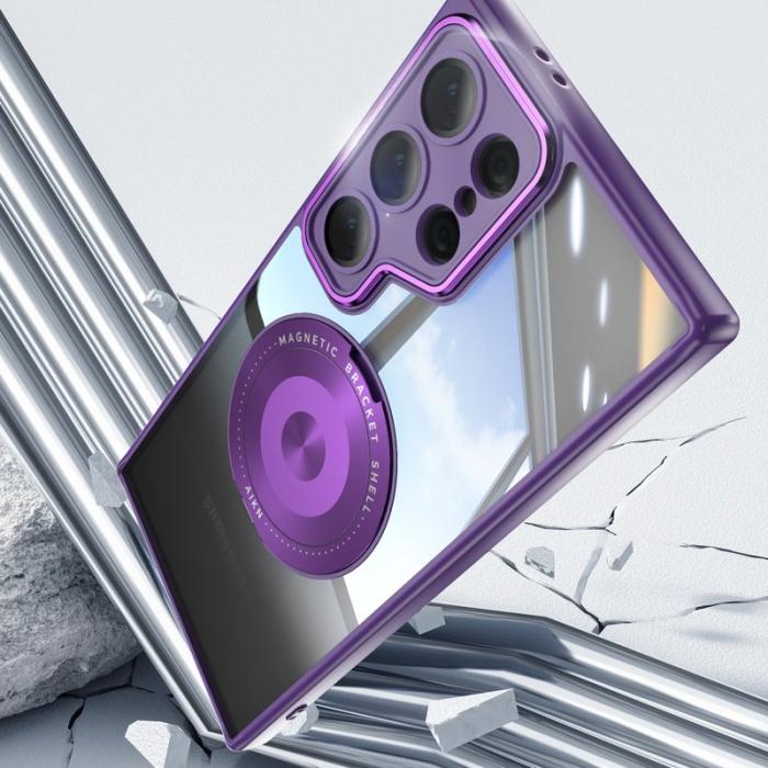 OEM - Mobilskal för Samsung Galaxy S26 Ultra Magnetiskt PC + TPU - Mörklila
