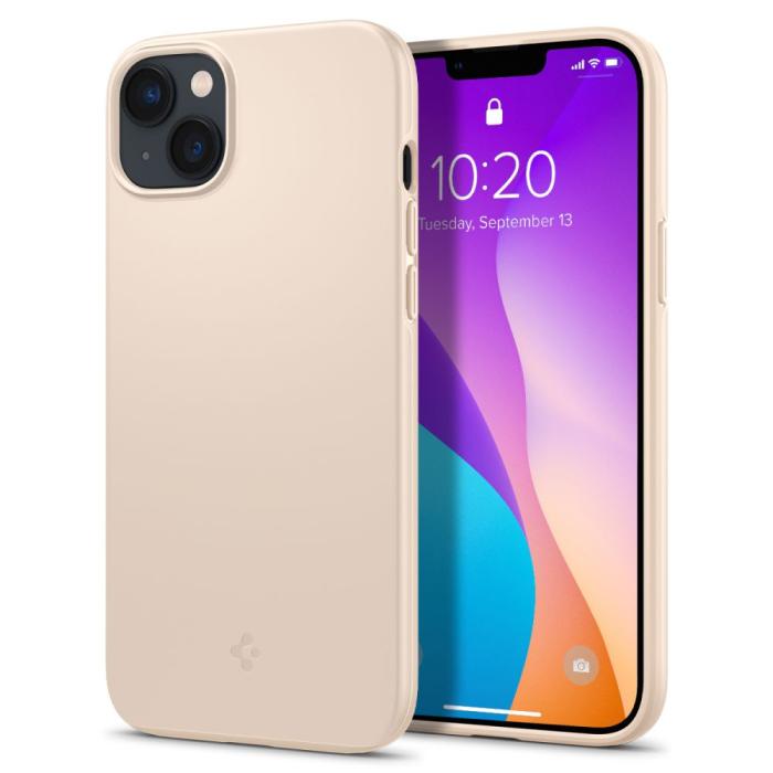Spigen - Spigen iPhone 14 Plus Skal Thin Fit - Sand Beige