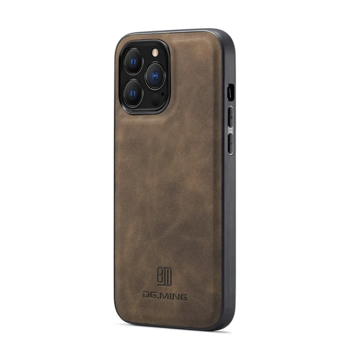 DG.MING - DG.MING iPhone 16 Pro Max Mobilskal Hybrid Läder - Coffee