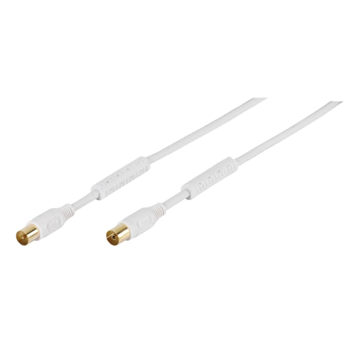 UTGATT1 - Vivanco Antenn Kabel Ferritkärna 110dB 3m - Vit
