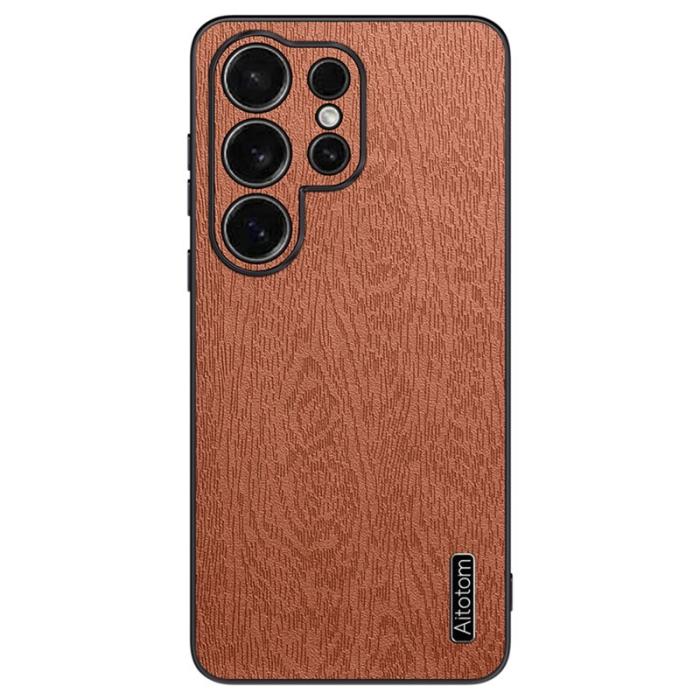 OEM - Mobilskal för Samsung Galaxy S26 Ultra Konstläder - Brun