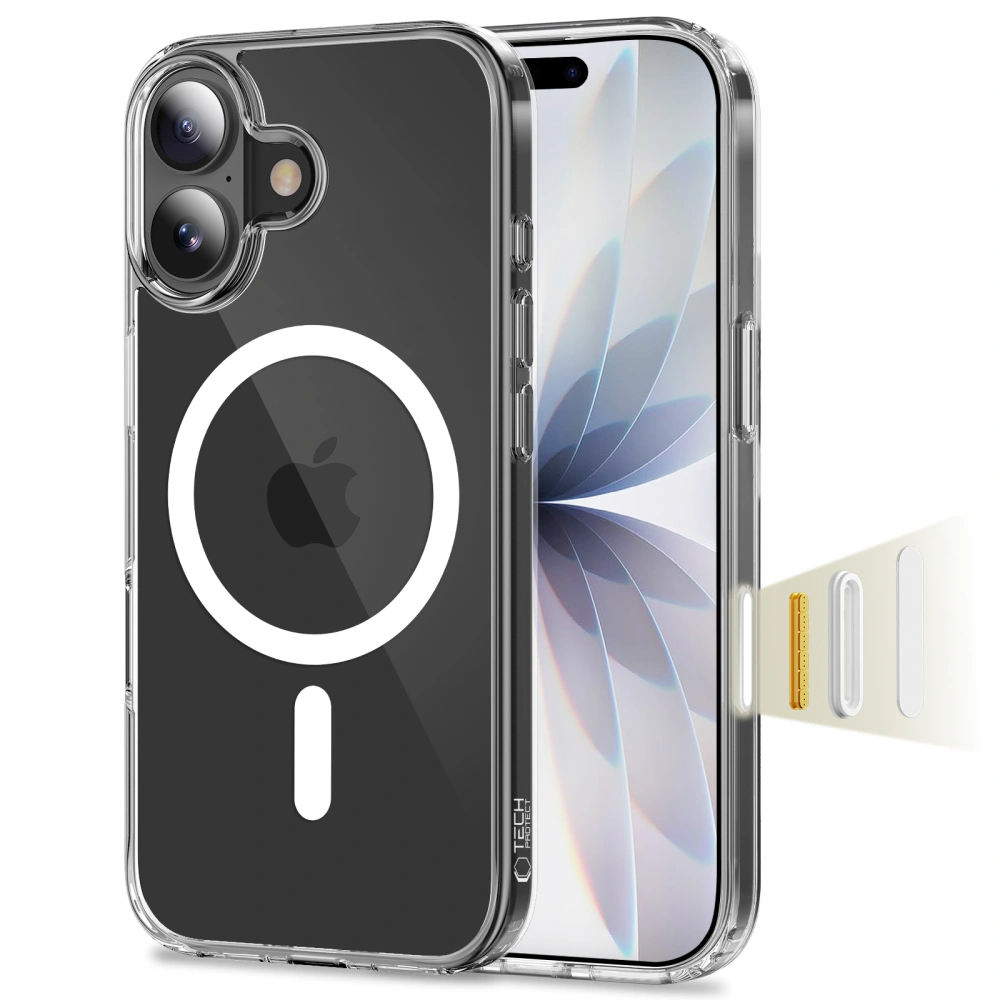 Tech-Protect Mobilskal till iPhone 17 Magsafe Flexair Hybrid - Clear | 2353 | AlltMobil
