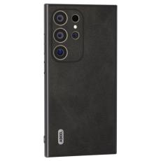 ABEEL - ABEEL Mobilskal till Samsung Galaxy S24 Ultra L&auml;der+PC+TPU Hybrid Svart