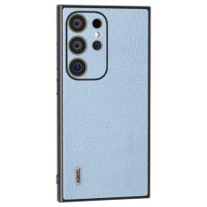 ABEEL - ABEEL Mobilskal till Samsung Galaxy S24 Ultra &Auml;kta L&auml;der Bl&aring;