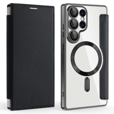 A-One Brand - Galaxy S25 Ultra Plånboksfodral MagSafe RFID Blocking - Svart