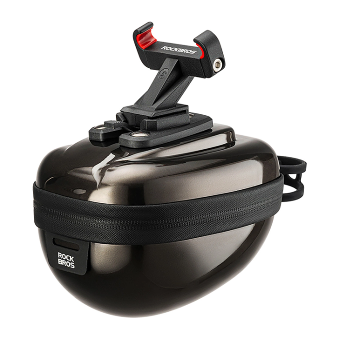 Rockbros - Rockbros Rigid Hard Shell Kompakt Sadelväska 0.4L - Svart