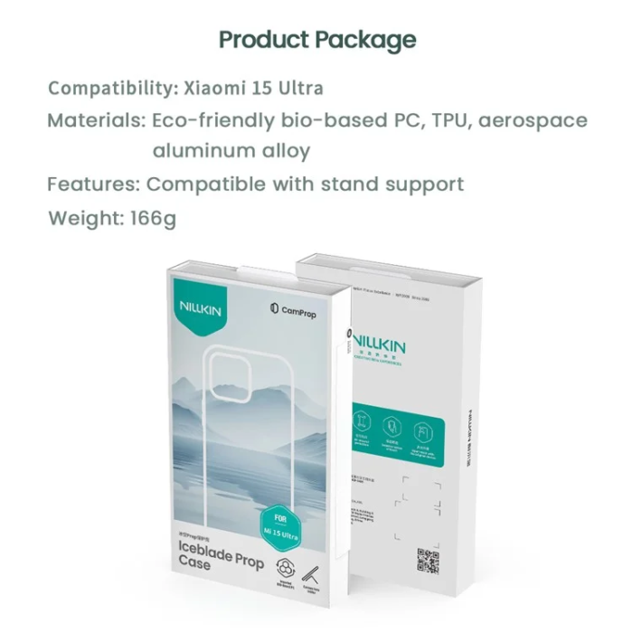 Nillkin - Nillkin Mobilskal till Xiaomi 15 Ultra Iceblade Prop Kickstand - Grön